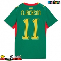 Camisa de Futebol Senegal Nicolas Jackson #11 Equipamento Secundário Mulheres Mundo 2026 Manga Curta
